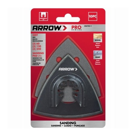 Arrow Fastener 10PC Tri Sand Variety OSCTSV-1